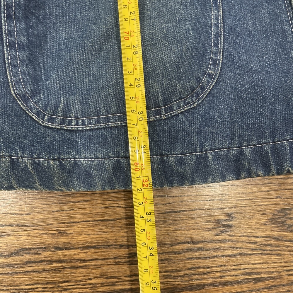 Vintage Dickies Denim Flannel Lined Jacket Work Chore/Trucker Corduroy Collar XL - Picture 6 of 7